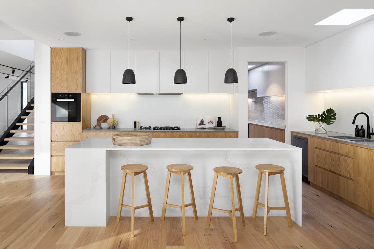 A bright, modern home interior